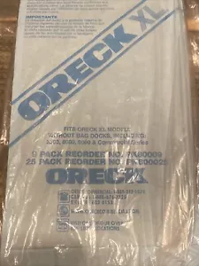 12 bolsas aspiradoras genuinas Oreck XL PK80009 75379-01 se adapta a XL sin bolsa base - Imagen 1 de 1