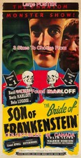 SON OF & BRIDE OF FRANKENSTEIN 1949 Monster = POSTER 3 Sizes 4 Ft / 6 Ft / 7 Ft