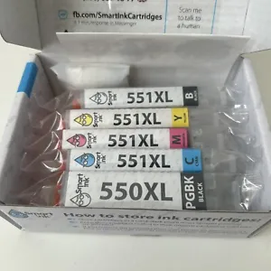 Canon Ink 550 XL, 551 XL Compatible Ink Cartridges Replacements 5 Pack - Picture 1 of 11