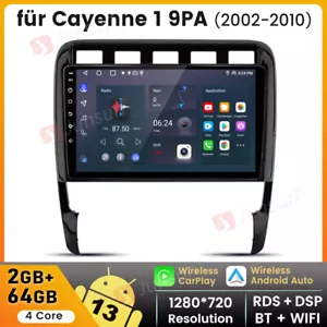 DAB+ 64G Android 13 Autoradio CarPlay GPS Navi Für Porsche Cayenne 9PA 2002-2010 - Bild 1 von 14