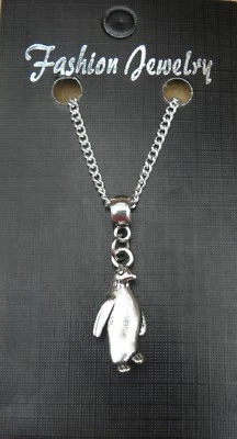 Collar colgante pingüino 18 o 24 pulgadas cadena encanto Foto 1 de 4