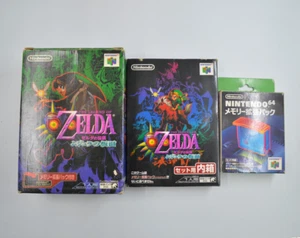 Complete Japanese Legend of Zelda Majora's Mask Memory Pak Nintendo 64 N64 - Picture 1 of 13