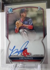 2023 Bowman Chrome Luis Perales Bowman 1st On Card Auto Boston Red Sox
