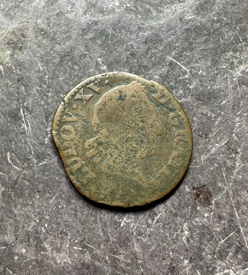 Coin, France, Louis Ludov XV, 1/2 Sol d'Aix, 1769, Aix, Copper, Gadoury - Image 1 of 2