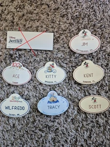 Disney pin WDW Cast Member Name tag Badge ID Pick UR Name Various Styles - Picture 1 of 2