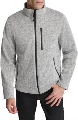 DKNY свитер вязаный флисовая куртка в вересковый серый размер L - Изображение 1 из 4