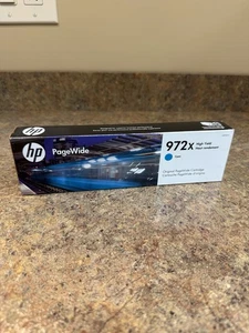 HP PageWide 972X Cyjan Wysokowydajny wkład atramentowy Fabrycznie nowy - Zdjęcie 1 z 4