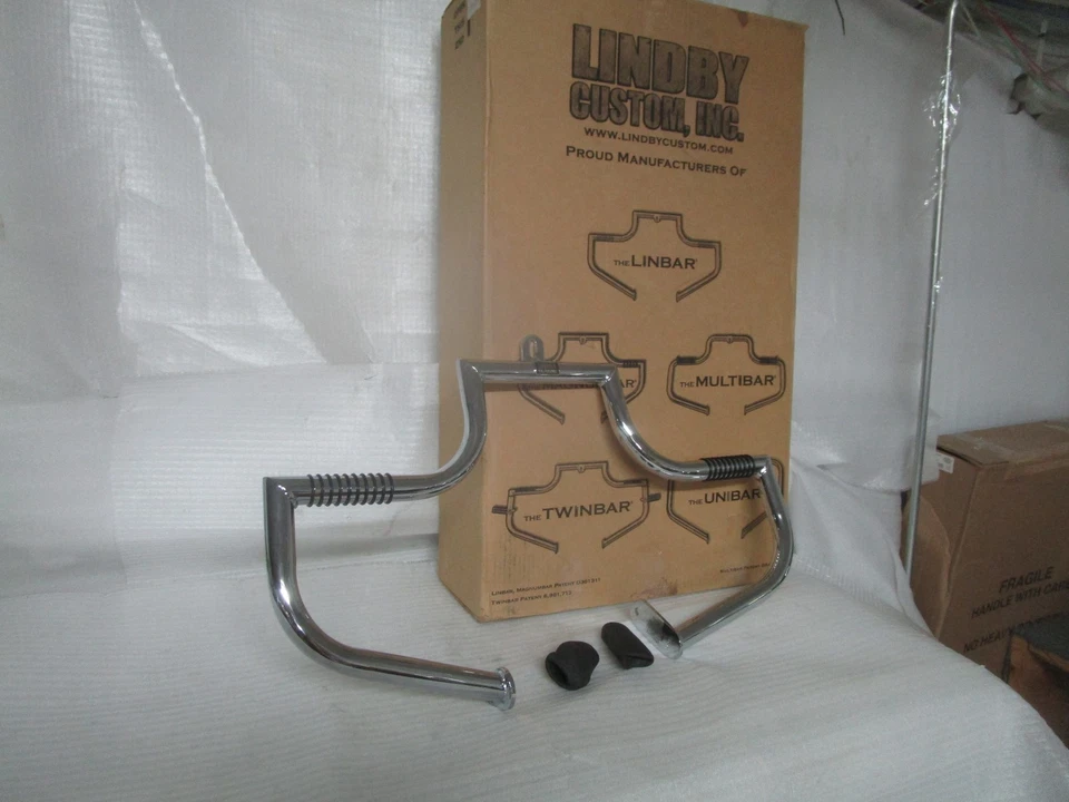 86-99 Harley Davidson FL Softail Lindby Custom Front Linbar Highway Engine Guard Foto 1 de 4