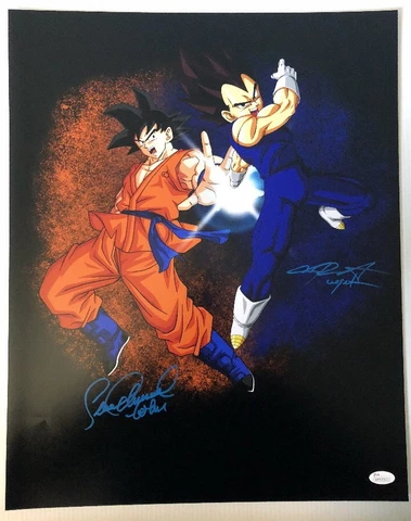 Sean Schemmel Chris Sabat Signed Autographed 16x20 Photo Dragon Ball Z JSA 3 Cover