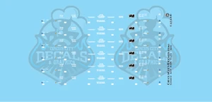 Generic Modern ACF 2970 Hopper White Data Only HO Scale Decal Set - Picture 1 of 2