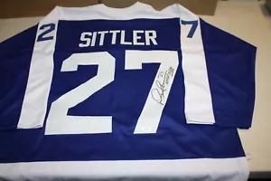 TORONTO MAPLE LEAFS DARRYL SITTLER Sewn Stitched Autographed Custom JERSEY JSA - Picture 1 of 3