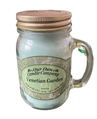Our Own Candle Company Tarro de Masón Vela Jardín Veneciano Perfumado 13Oz Foto 1 de 3