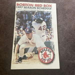 1997 Boston Red Sox Baseball Pocket Schedule Mcdonalds - Bild 1 von 2