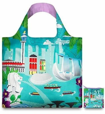 WRAPABLES LOQI Urban Singapore Reusable Shopping Bag