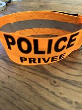 brassard  tissu Orange Police Privée Sécurité