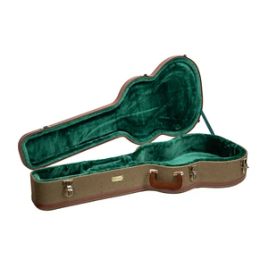 Crossrock Master Series - Wooden 4/4 Classical Guitar Case-Olive Green Tweed - Picture 1 of 9