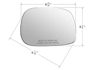 Mirror Glass for 2002 - 2008 RAM Pickup with Adhesive Pads Passenger Right Side - Picture 1 of 5
