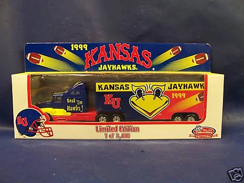 Semirremolque coleccionable Kansas KU Jayhawks escala 1:80  Foto 1 de 1
