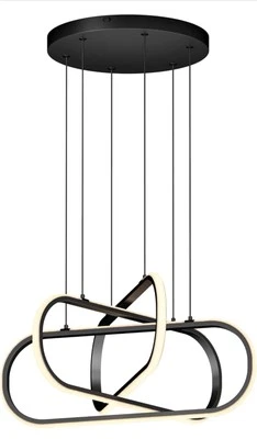 Светодиодный современный подвесной светильник Artika Lewis, матовый черный - Изображение 1 из 4