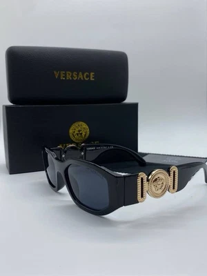 Gafas de sol Versace Medusa Biggie VE4361 marco negro dorado unisex *NUEVAS EN CAJA* Foto 1 de 4