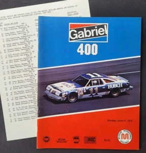 1979 NASCAR Michigan Gabriel 400 Program/Lineup, Buddy Baker Win #15 - Picture 1 of 17