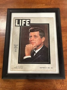 Framed Vintage John F Kennedy JFK Life Magazine - November 29, 1963 - Foto 1 di 3