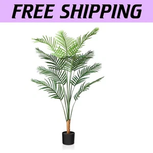 家具园艺|Indoor/Outdoor Adjustable Artificial Palm Tree - 4.5Ft Eye-Catching Décor - Picture 1 of 10