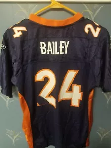 Reebok NFL Champ Bailey Denver Broncos Jersey Size Youth Large - Picture 1 of 9