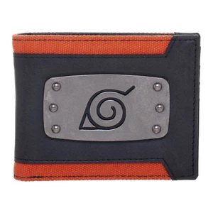 Naruto Hidden Leaf Metal Badge Bi-Fold Wallet - Picture 1 of 4