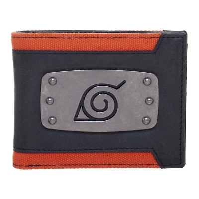 Naruto Hidden Leaf Metal Badge Bi-Fold Wallet - Image 1 of 4