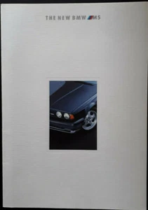 BMW M5 Brochure 1992 - Picture 1 of 4