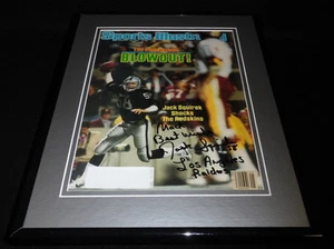Jack Squirek Signed Framed 1984 Sports Illustrated Magazine Cover Raiders - Picture 1 of 2