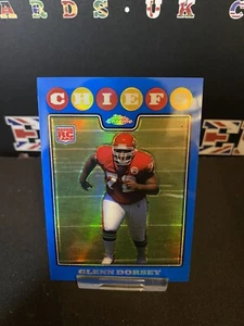 2008 Topps Chrome Blue Refractor Glenn Dorsey #TC228 Rookie RC B2-T4 - Picture 1 of 2