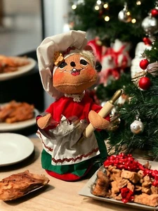 "Cortador de galletas de Navidad Annalee Girl Mouse Chef 2008 10""" - Imagen 1 de 7