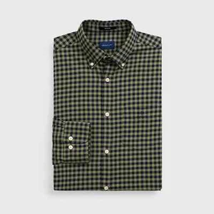 GANT Loden Green Buffalo Check Button Down Shirt 3011230 Size M NWT - Picture 1 of 3