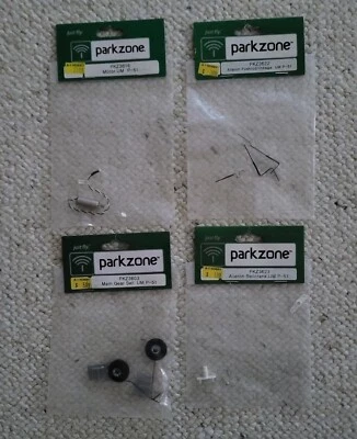 Parkzone ~ 4 Item Parts Lot ~ UM P-51 ~ Bellcrank, Landing Gear, Motor, Pushrod - Image 1 of 4