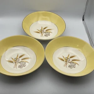 3 Vintage Century Service Autumn Gold Wheat 8 3/4" Serving Bowl Bowls USA - Picture 1 of 8