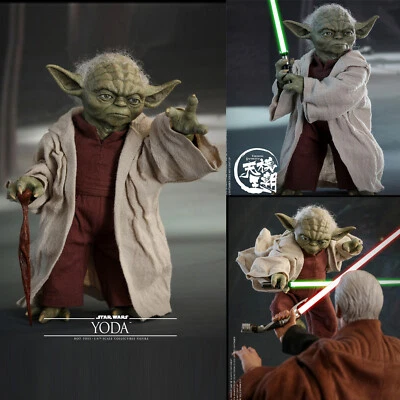 HOTTOYS Star Wars Episodio II Maestro Yoda 1/6 Figura de Acción Colección MMS495 Foto 1 de 4