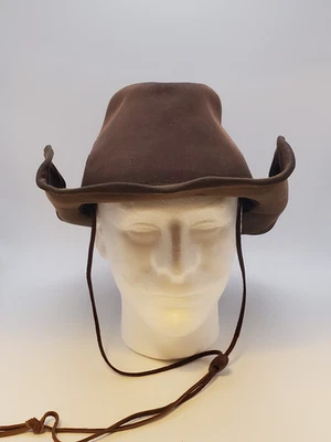 Sombrero Outback Trading Company Trapper marrón piel aceitosa 1481-BRN Foto 1 de 4