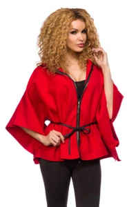 Capa Mujer En Paño Poncho Capa Cubierta Con Capucha - Imagen 1 de 16