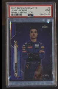 Topps 2020 cromo F1 Fórmula 1 retrato de novato púrpura/399 PSA 9 Lando Norris - Imagen 1 de 1