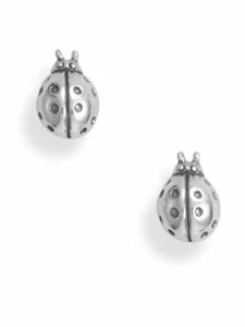Aretes Ladybug de plata de ley antigua - Imagen 1 de 1