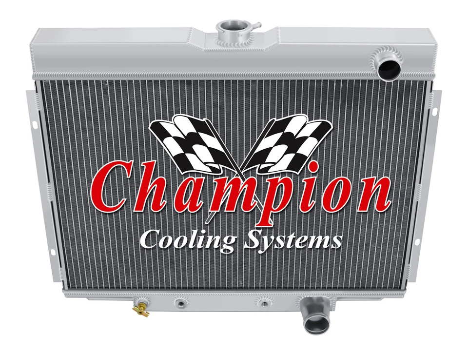 Ford Mustang 1967 1968 1969 1970 3 filas campeón radiador de carreras CC338 Foto 1 de 4