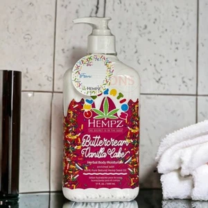 Hidratantes corporales a base de hierbas loción de cáñamo 17 fl oz - pastel de vainilla crema de mantequilla - Imagen 1 de 1