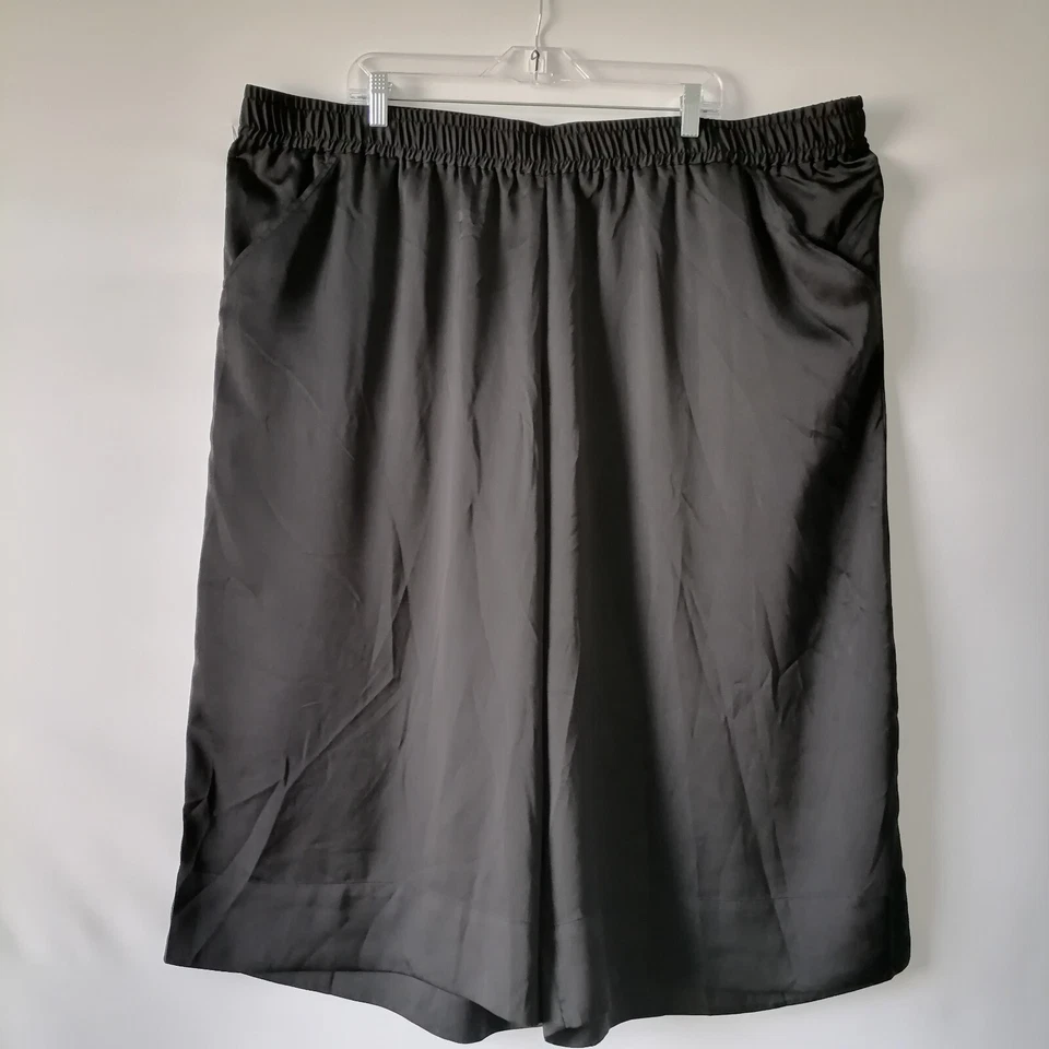 Pantalones Cortos Atléticos Rachel Roy Para Mujer Negros Cintura Elástica Tiro Alto Talla 3X Foto 1 de 4