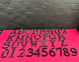 POSH GRAFFITI Decorative Black Wooden Letters and Number 12 cm Multi Listing - Picture 1 of 72
