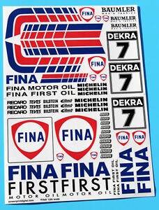 RC 10th 1/10 scale FINA sponsorship stickers decals ideal for BMW M3 HPI TAMIYA