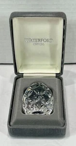 Waterford Crystal 2¼" Egg Paperweight with Storage Case - Picture 1 of 3