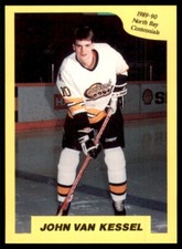1989-90 7th Inning Sketch OHL John Van Kessel North Bay Centennials #162