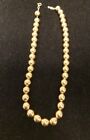 Vintage Napier Gold Tone Ball Necklace 15 in